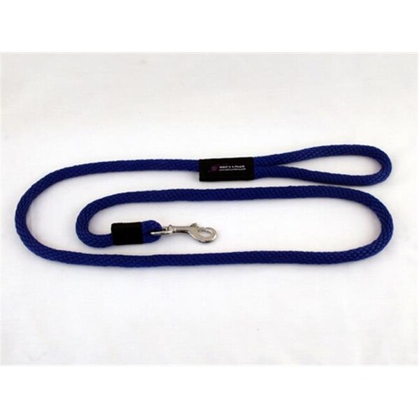 Soft Lines Soft Lines P10806ROYALBLUE Dog Snap Leash 0.5 In. Diameter By 6 Ft. - Royal Blue P10806ROYALBLUE - main